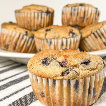 Blueberry muffin display