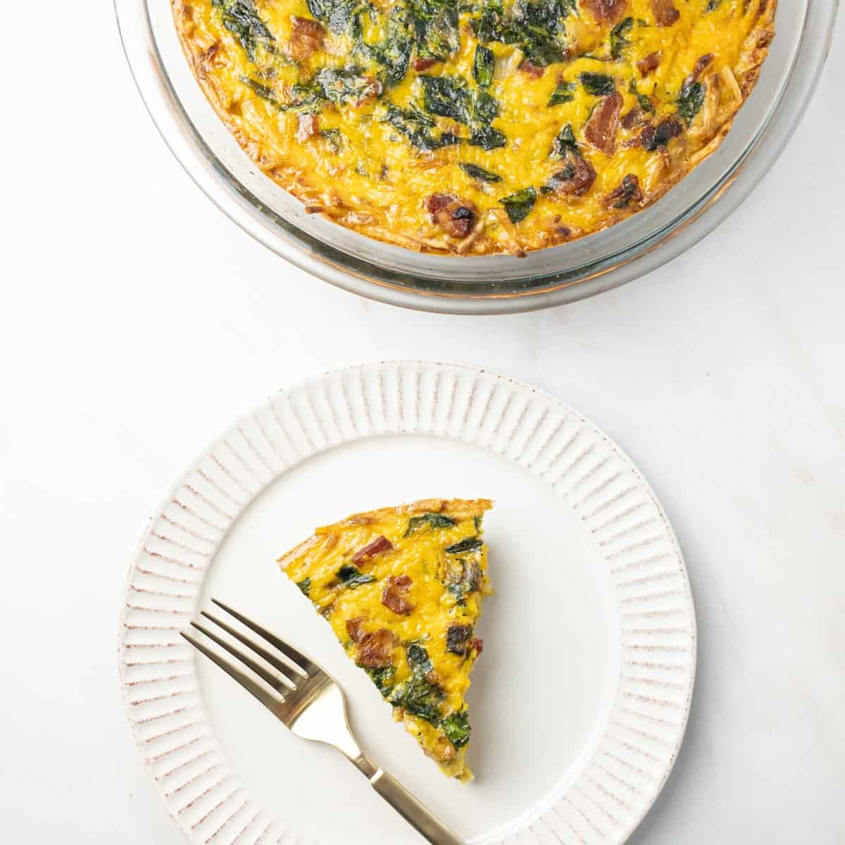 Dairy-Free Gluten-Free Quiche (Hash Brown Crust) - The Dairy-Free Menu