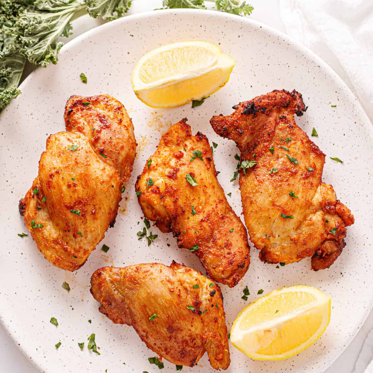 Air Fryer Boneless Skinless Chicken Thighs - The Dairy-Free Menu