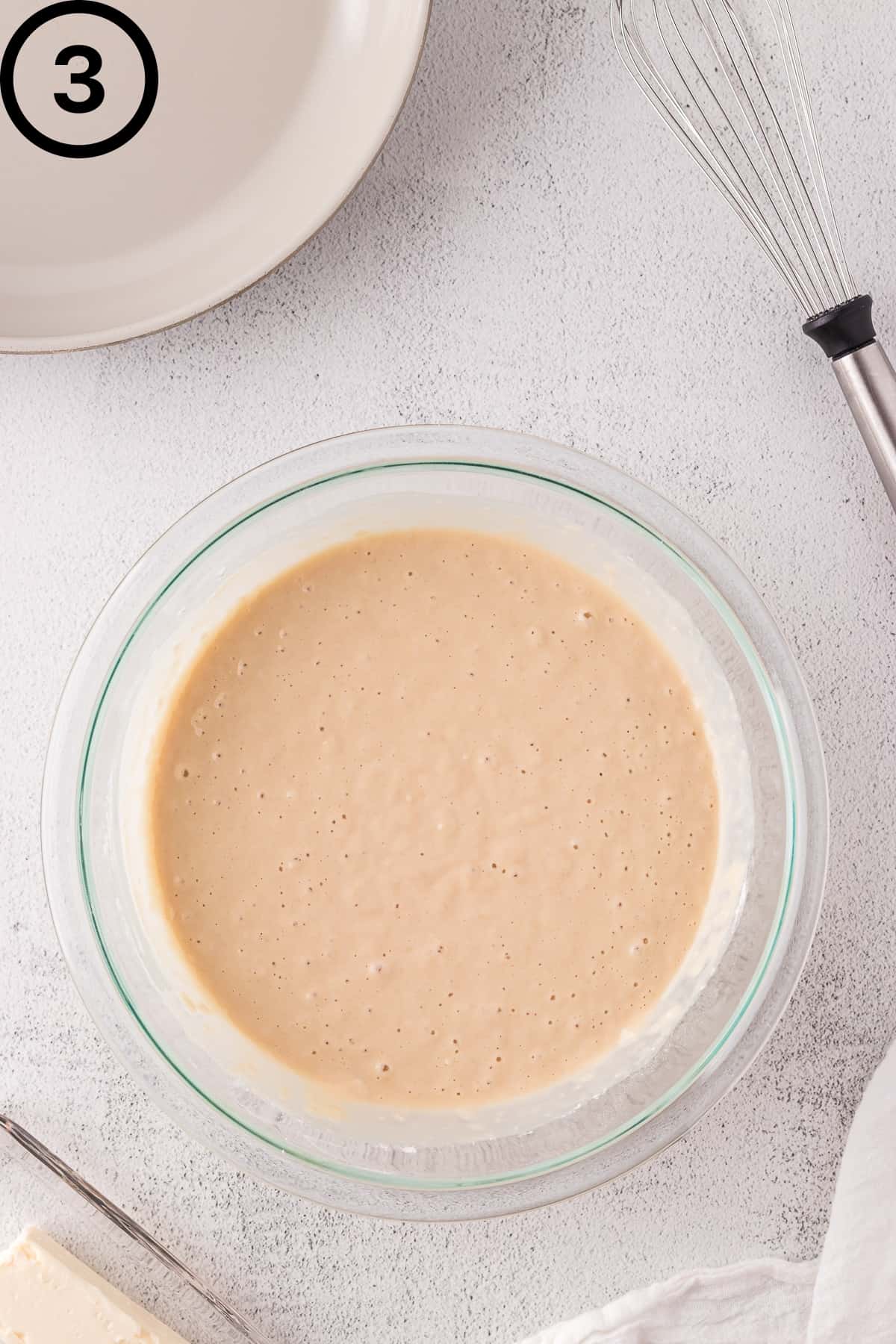 Oat milk pancake batter.